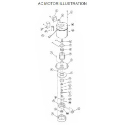 Manual Pacific Steamex AC Motor Parts List Single